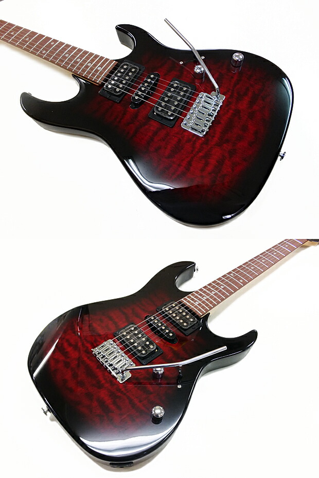 楽天市場】Gio Ibanez アイバニーズ GRX70QA TRB エレキギター初心者