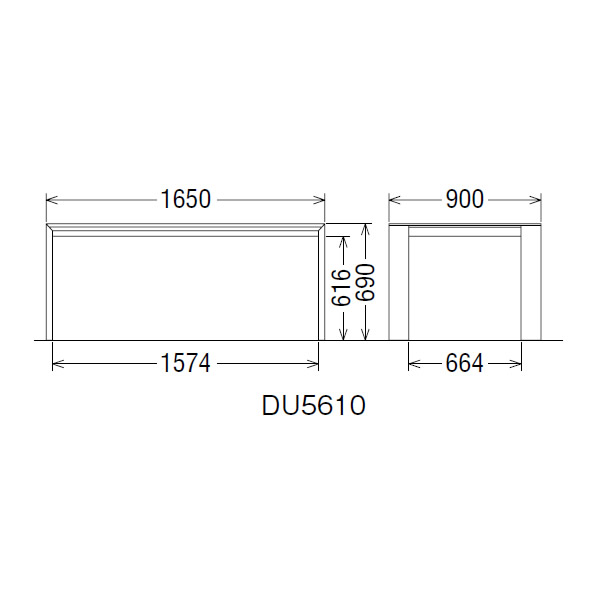 楽天市場】カリモク ダイニングテーブル 幅1650mm 【DU5610MK】【COM