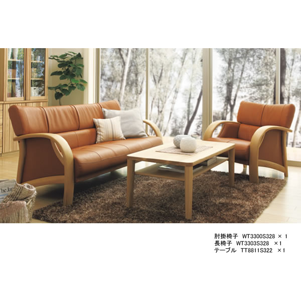 y*p様 カリモク家具 karimoku WT33モデル 1人掛けソファ 本革張