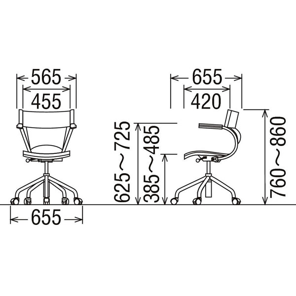 楽天市場】カリモク デスクチェア/合成皮革張デスクチェアー ニュー