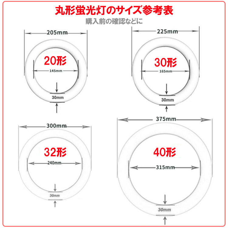 楽天市場】LED蛍光灯 丸型 30W形 32W形 40W形 30形 32形 40形 タイプ