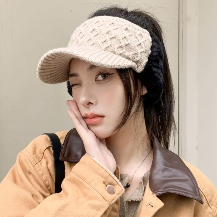 楽天市場】 ゴルフ サンバイザー ニットバイザー 耳当て 韓国 ゴルフ