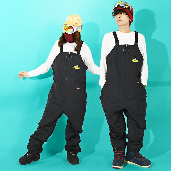 km4k PARADICE BIB PANTS4 ダークネイビー Lサイズ SALE 23-24