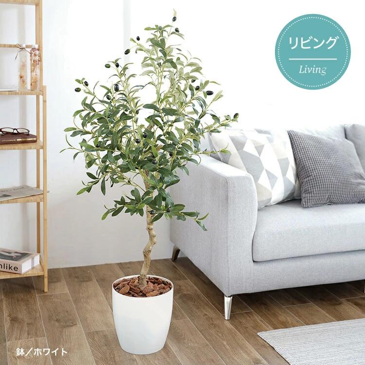 楽天市場】光触媒 フェイクグリーン オリーブ 観葉植物 人工観葉植物