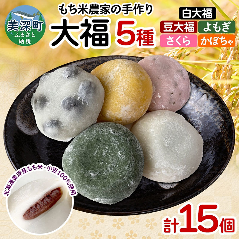 楽天市場】【ふるさと納税】もち米農家の大福 5種 計15個 セット もち
