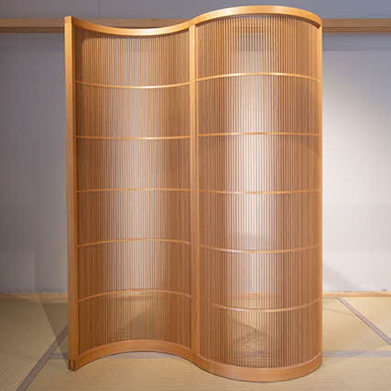 楽天市場】【ふるさと納税】組子細工 衝立 「波」 2連 （ヒノキ） 組子