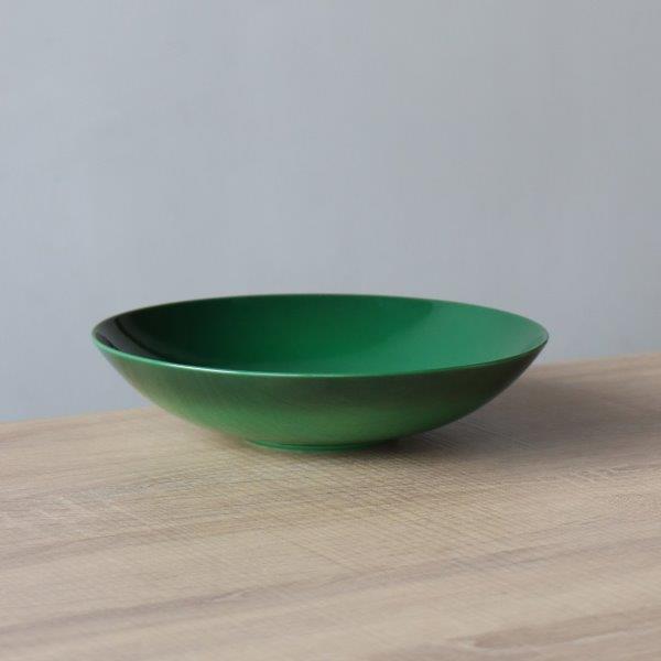 楽天市場】有田焼 黒呉須吹緑彩 ボウル 深皿 Lサイズ スープ パスタ皿