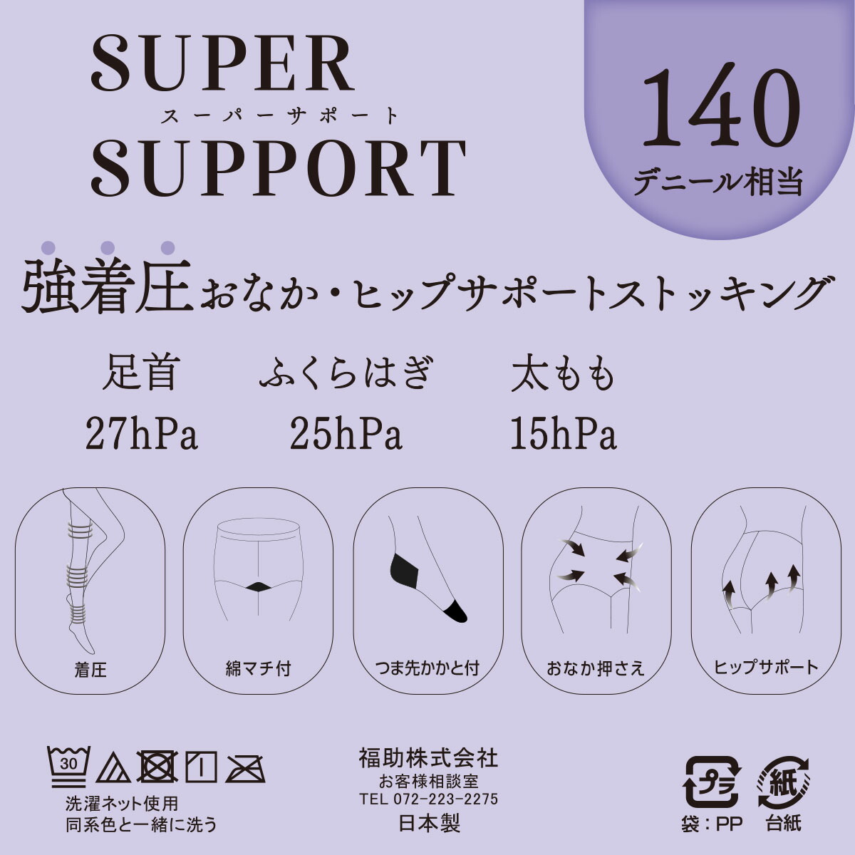 楽天市場】【10%OFF！】福助 【スーパーサポート】 パンティ