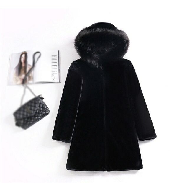 楽天市場】【サイズ有M/L/2L/3L/4L/5L/6L】フード付きファーコート