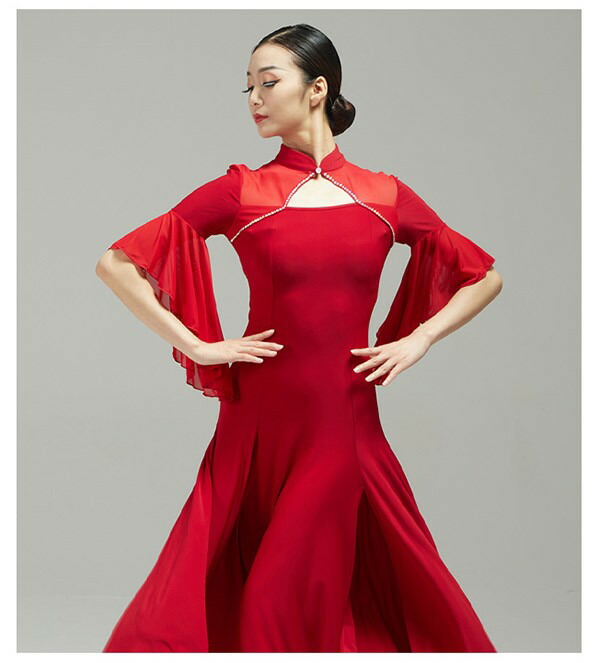 楽天市場】社交ダンス ドレス 社交ダンス衣装 ワンピース 競技用ドレス