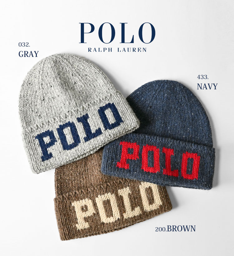 楽天市場】ニット帽 POLO RALPH LAUREN ポロ ラルフローレン ビーニー