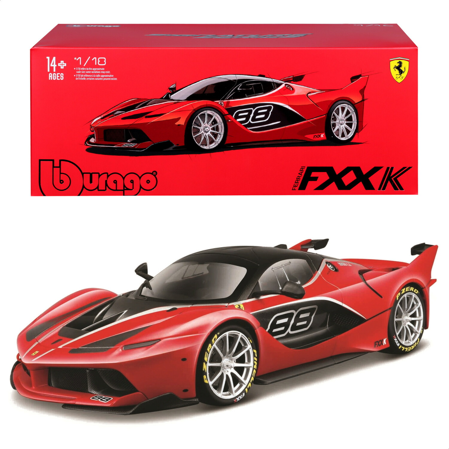 楽天市場】トミカプレゼンツ ブラーゴ シグネチャーシリーズ 1:18 fxx
