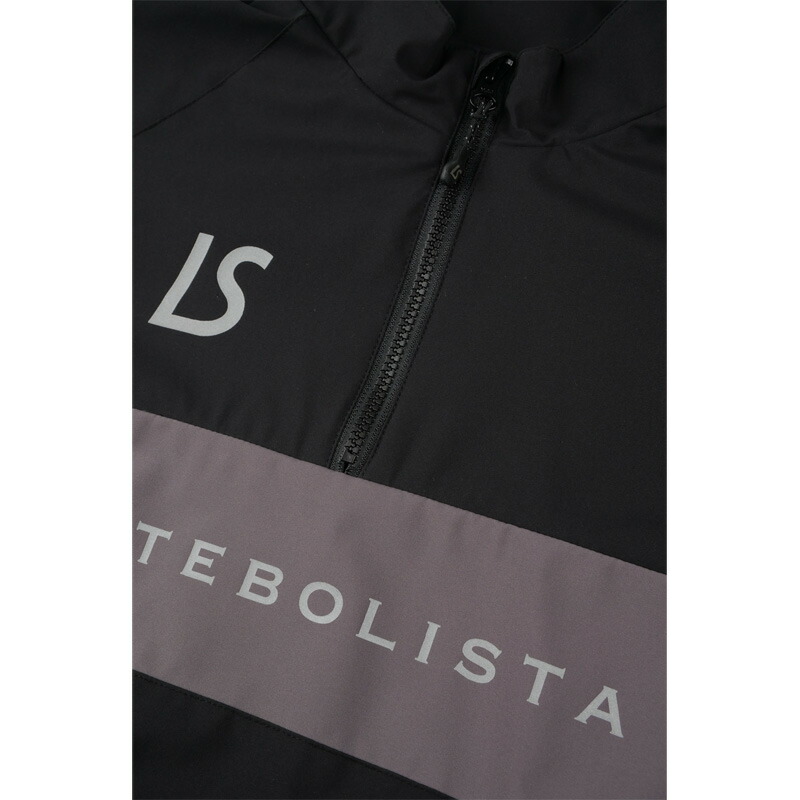 LUZ e SOMBBRA】中綿ハーフジップピステ XL ブラック×グレー LUZ e