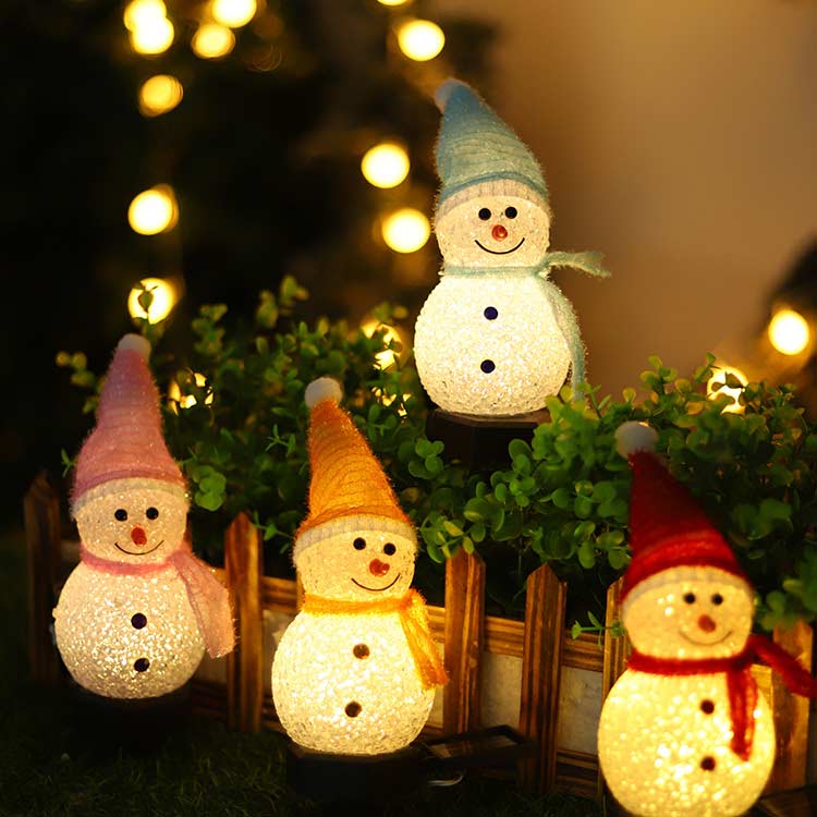 楽天市場】 ガーデンライト ソーラー ライト スノーマン 屋外