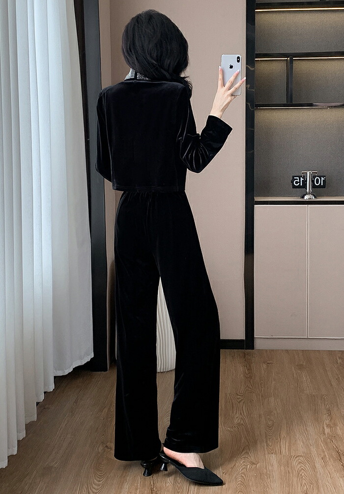 archivio ベルベットジャケットとセーターセット archivio ベルベット