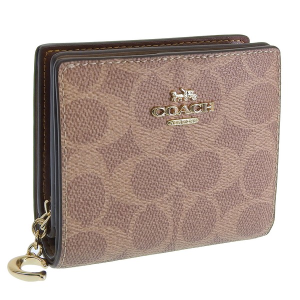 楽天市場】コーチ 財布 レディース 二つ折り財布 アウトレット タン