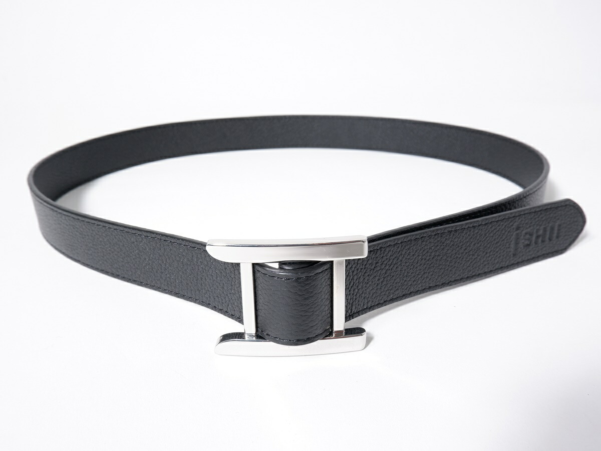 楽天市場】I SHII/イシイ T&D BELT BLACKレザーベルト【MZCA73676