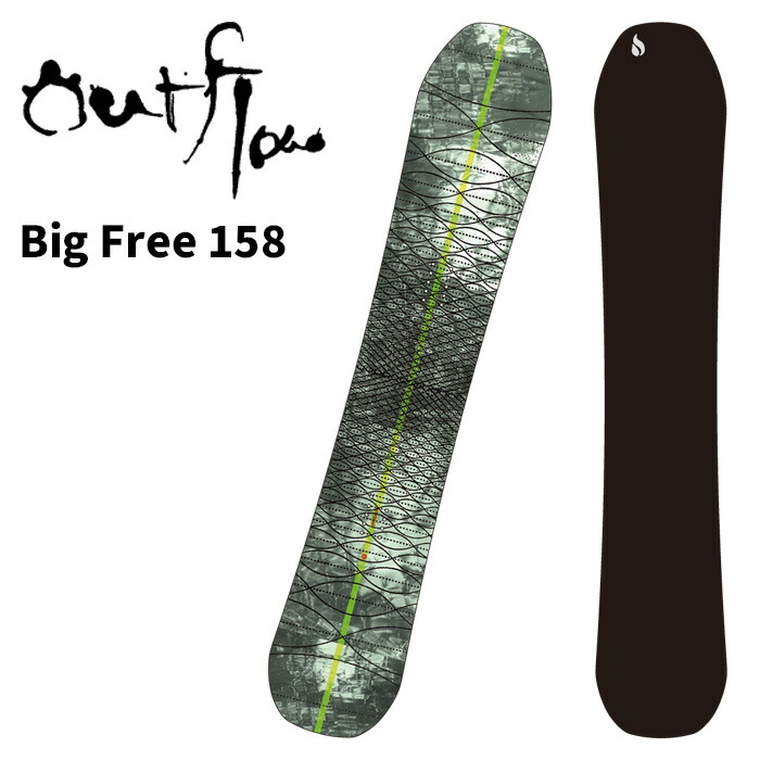 楽天市場】OUTFLOW アウトフロー スノーボード 板 Big Free 158 24-25