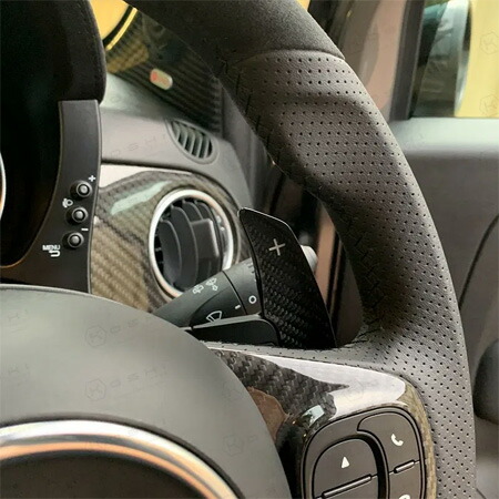 楽天市場】KOSHI ABARTH 500 595 カーボン パドルシフトカバーセット