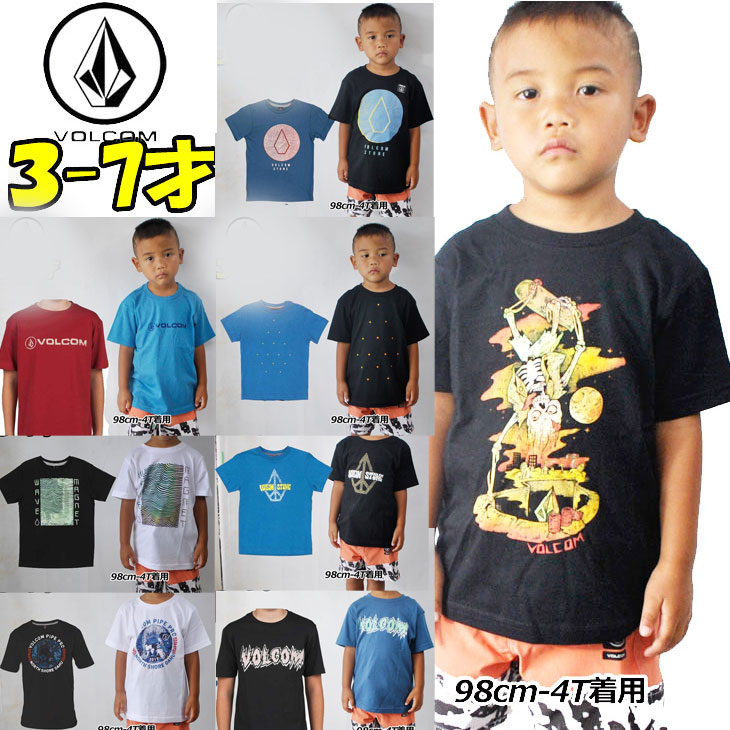 楽天市場】VOLCOM ボルコム キッズ tシャツ Kids ティーシャツ 3-7才