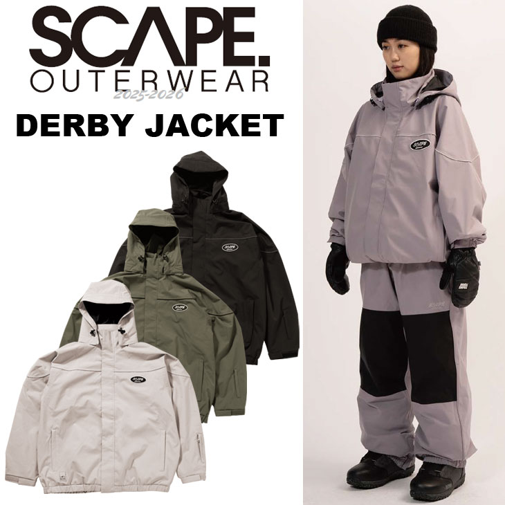 楽天市場】25-26 SCAPE エスケープ スノボ ウェアー DERBY JACKET