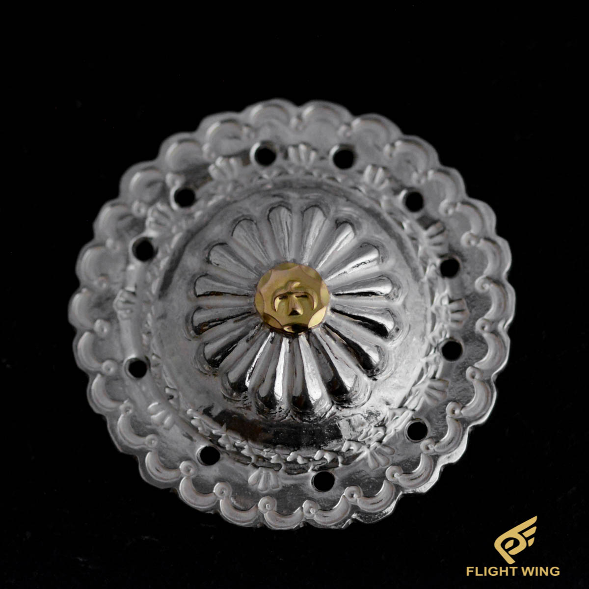 楽天市場】【Goro's ゴローズ】K18メタル付きフラワーコンチョ【新品