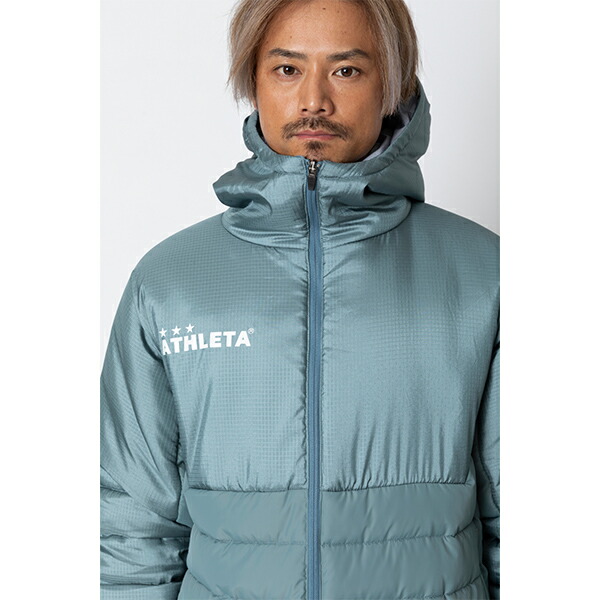 楽天市場】アスレタ ベンチコート 大人用 サッカー フットサル 中綿