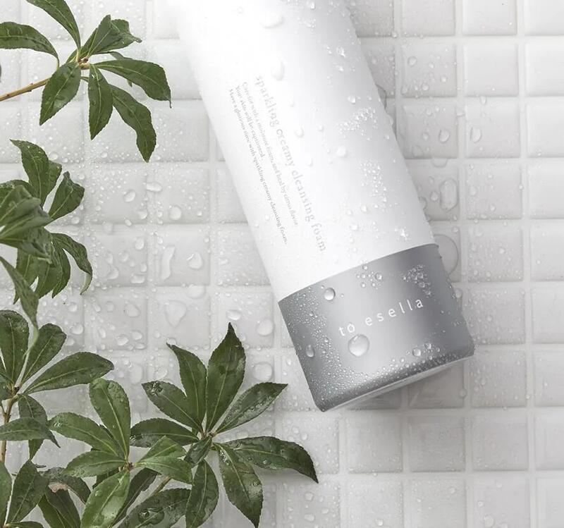 to esella 炭酸濃密泡クレンジング・ブラッククレイフェイス 炭酸濃密