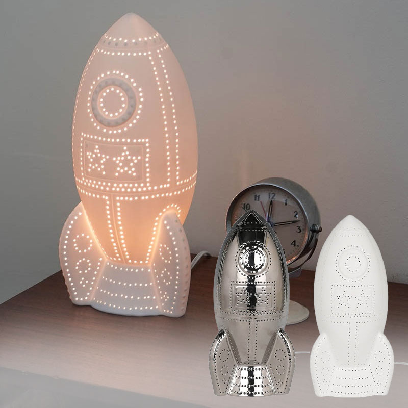 楽天市場】インテリア照明 卓上ライト ダルトン ポーセリン ロケット