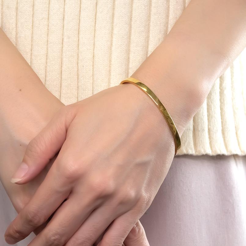 楽天市場】24金 ブレスレット メンズ 純金 バングル 造幣局検定刻印付