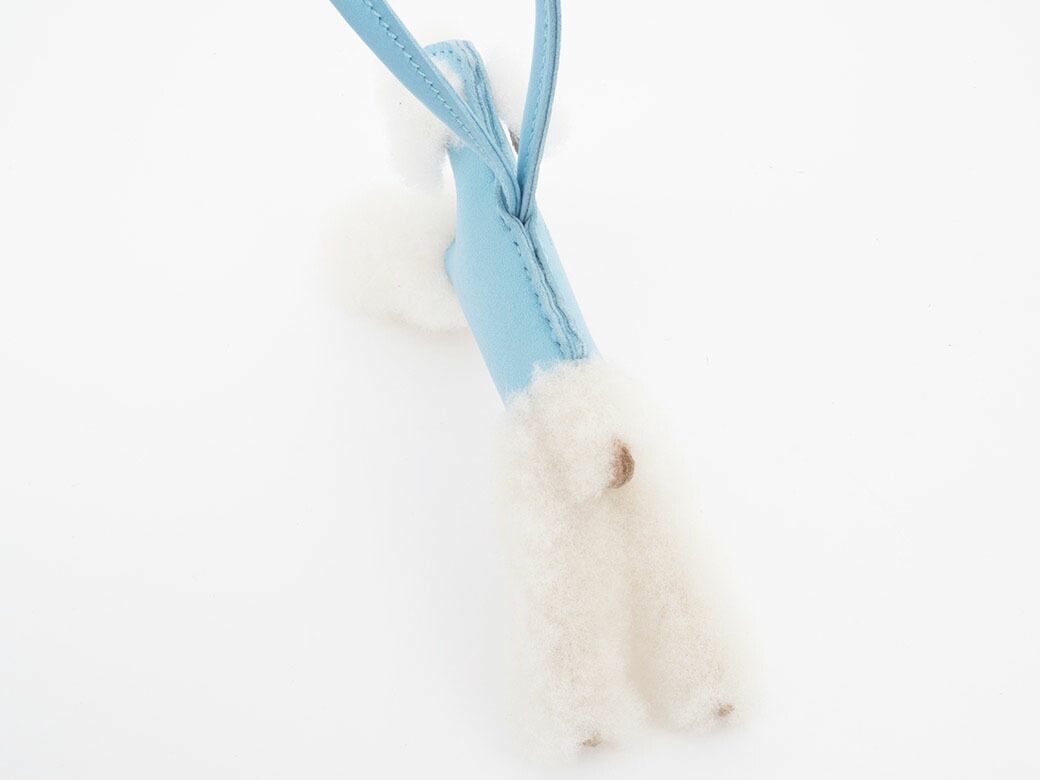 楽天市場】エルメス HERMES チャーム バディ 犬 ブルー系 レザー