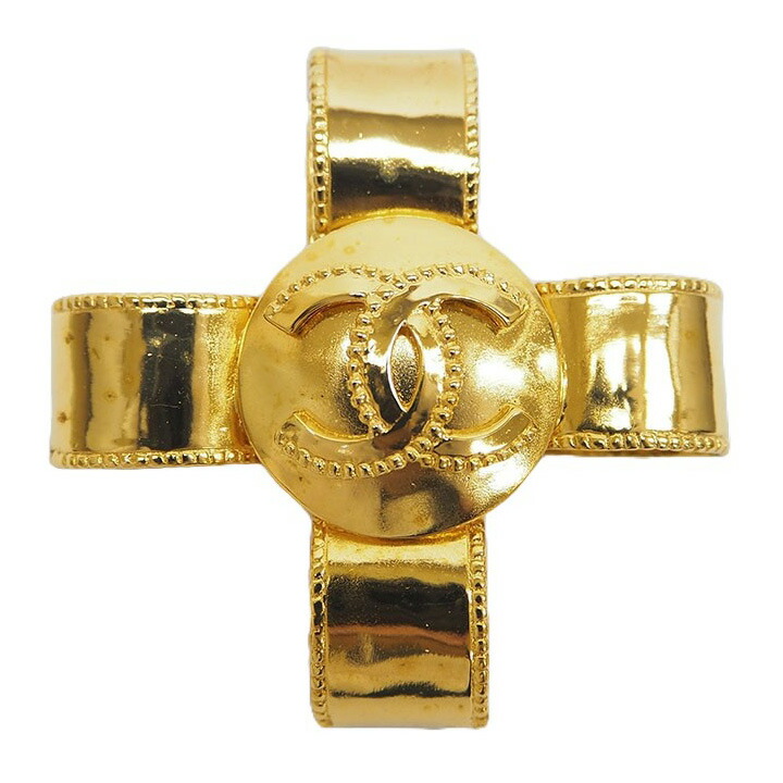 楽天市場】シャネル CHANEL ブローチ 中古 ココマーク クロスリボン