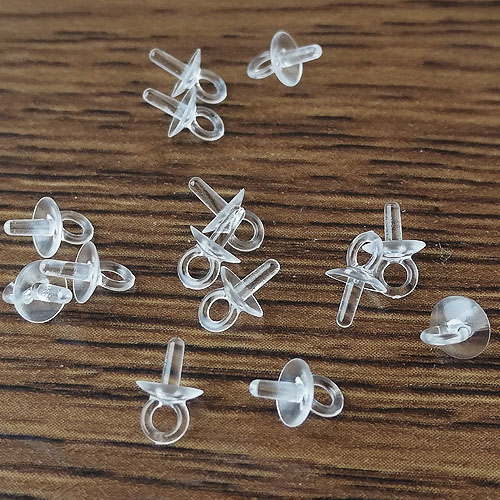 楽天市場】ヒートン 透明 接続パーツ 差込み プラスチック クリア サビ