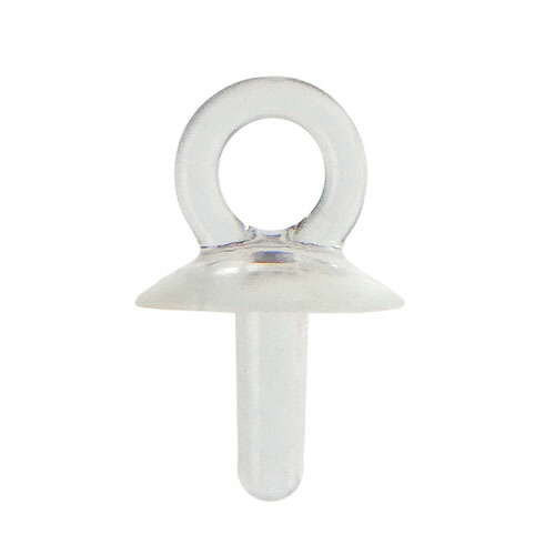 楽天市場】ヒートン 透明 接続パーツ 差込み プラスチック クリア サビ