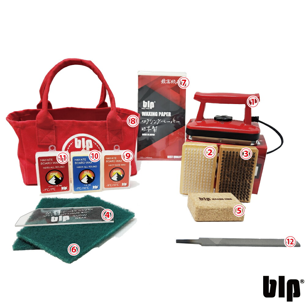 スノーボード ワックスメンテナンスセット ロールブラシ アイロン 他