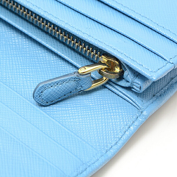 楽天市場】プラダ PRADA サフィアーノレザー 二つ折り長財布 ライト