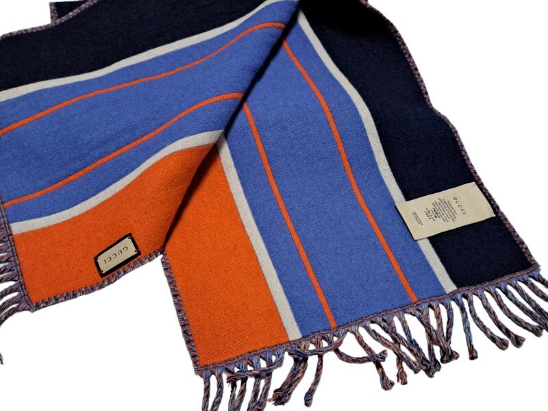 楽天市場】新品同様 グッチ マフラー インターロッキング 674263