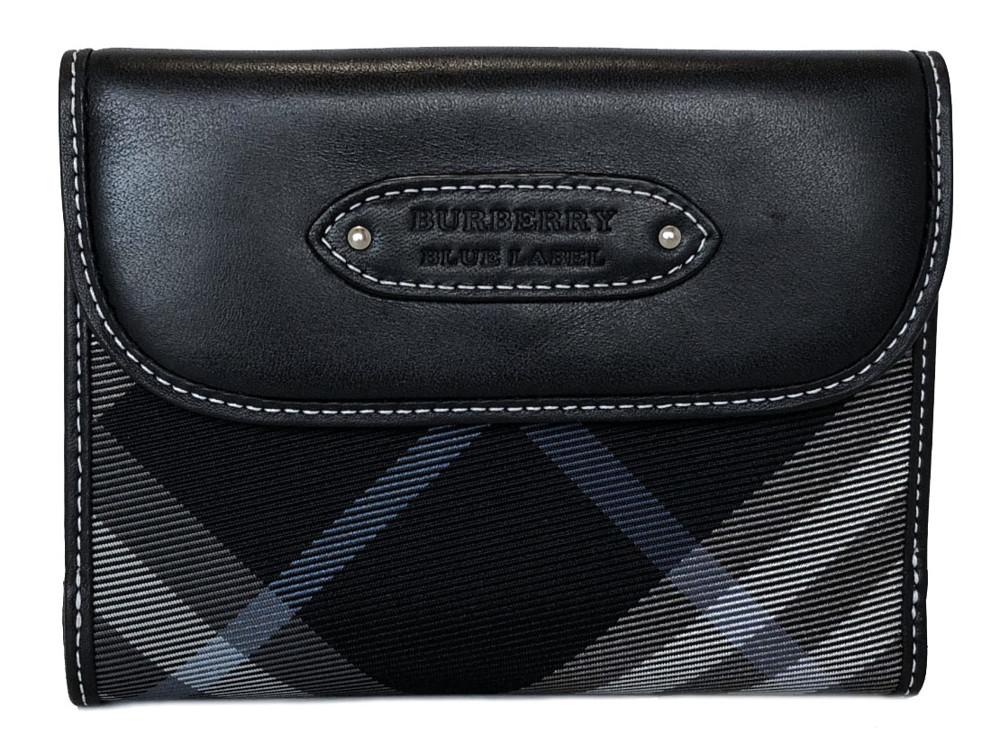 楽天市場】新品同様 バーバリー ブルーレーベル 財布 二つ折り