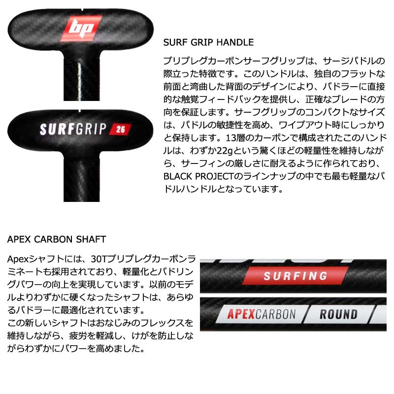 楽天市場】BLACK PROJECT SURGE PADDLE /ブラックプロジェクト サージ