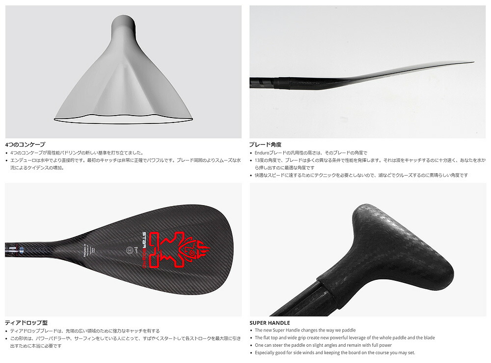 楽天市場】22-23 STARBOARD ENDURO CARBON PADDLE 29MM S35 ADJ 3PCS