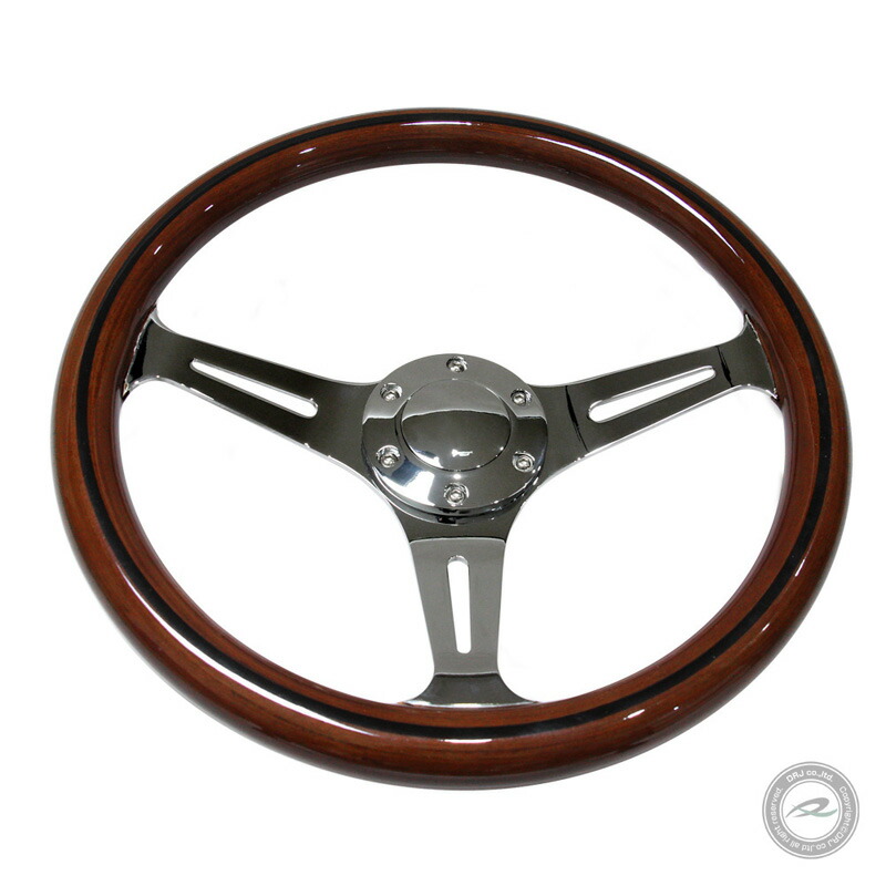 楽天市場】【送料無料】 デポレーシング ウッド ステアリング ハンドル