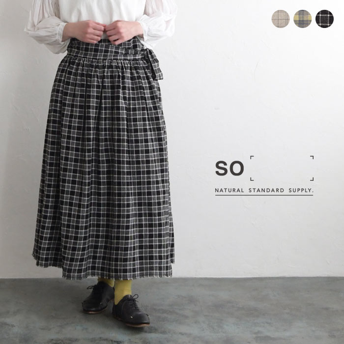 楽天市場】ラップスカート 巻きスカート 強撚糸 裾耳端使い SO[] so