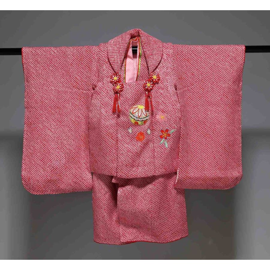 楽天市場】正絹総絞り(本絞り） 七五三被布セット 三歳用 極上品 刺繍
