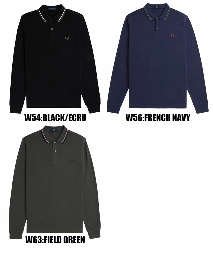 楽天市場】FRED PERRY LS TWIN TIPPED SHIRT M3636 全5色 フレッド