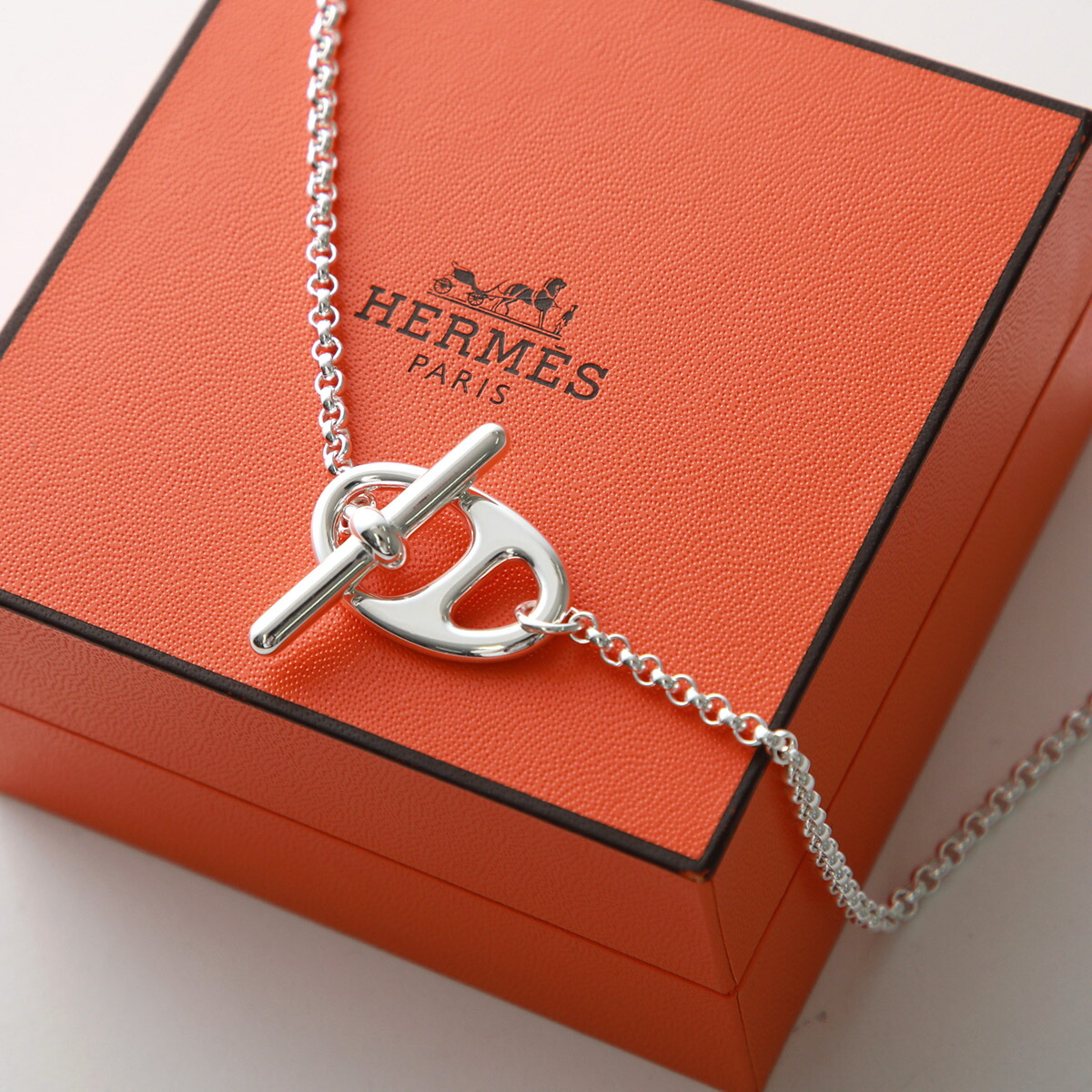 楽天市場】HERMES エルメス ネックレス CHAINE DANDRE PUNK 40cm