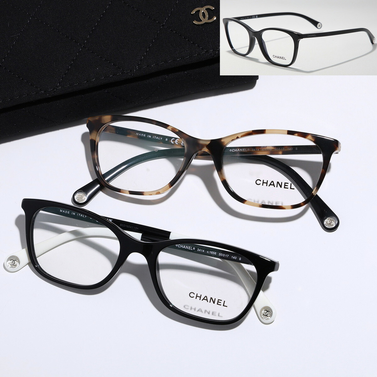 楽天市場】CHANEL シャネル メガネ 3414 レディース スクエア型