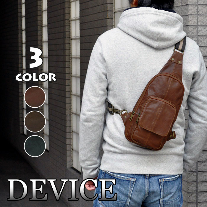 楽天市場】ボディバッグ メンズ/DEVICE (デバイス) 本革 (レザー