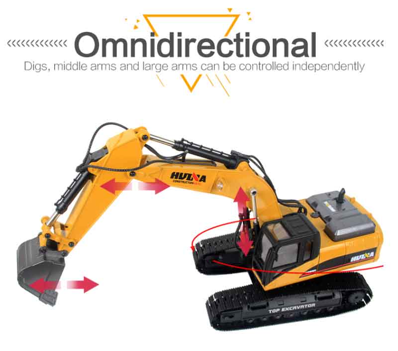 楽天市場】HuiNa Toys 1580 23CH フルメタル 1/14 RC ショベル （RTR