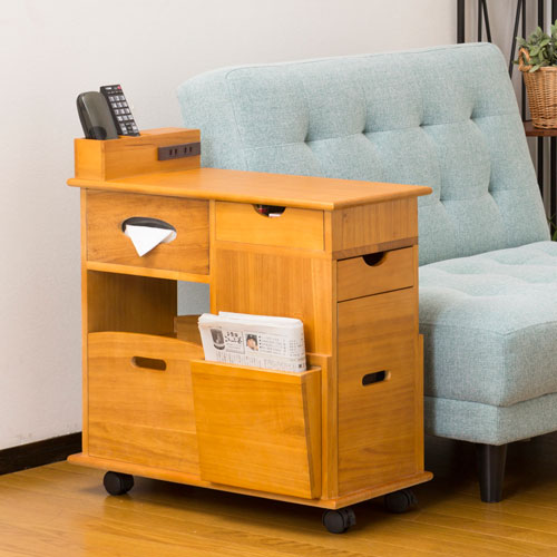 楽天市場】＼本日ポイント5倍／ソファ サイドワゴン 64838 ナイト