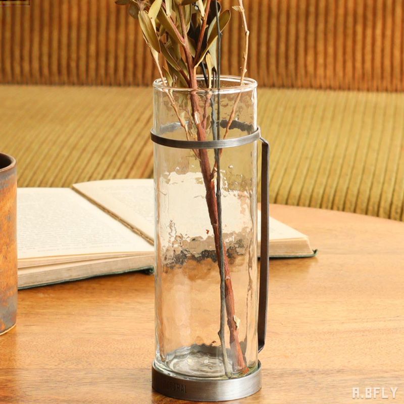 楽天市場】フラワーベース フラワーポット ガラス 生け花 ハンドメイド